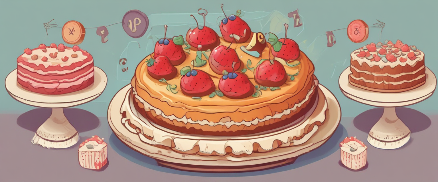 Interface du jeu Fractions gourmandes avec des gâteaux et des tartes divisés